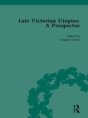 cover image of Late Victorian Utopias